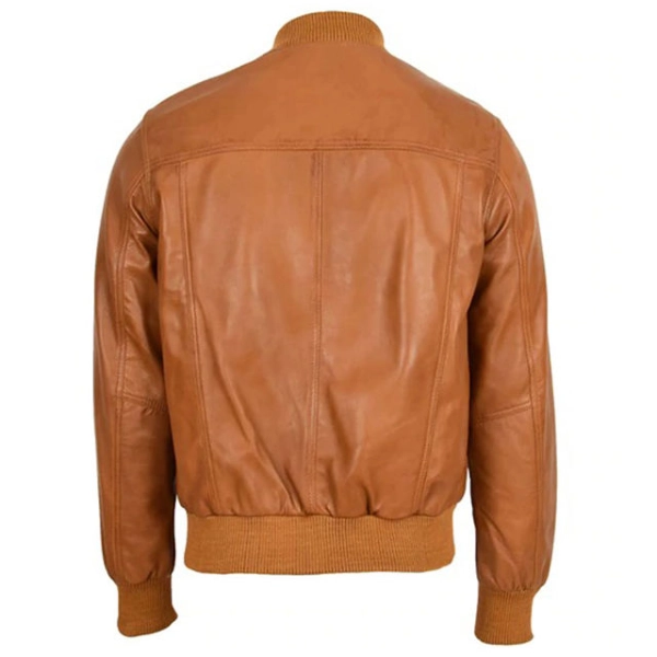 Classic Black Leather Jacket for Men – Zipper Closure & Modern Look